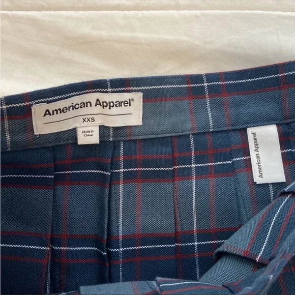 American Apparel Gabardine Plaid Tennis Skirt - Picture 4 of 13